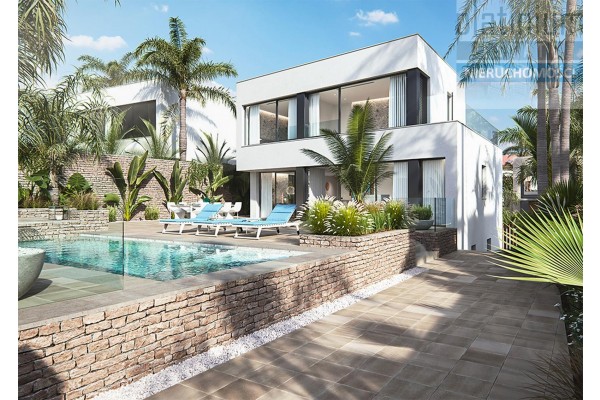 costa calida, Costa Calida, Murcja, Willa z basenem na Klifie