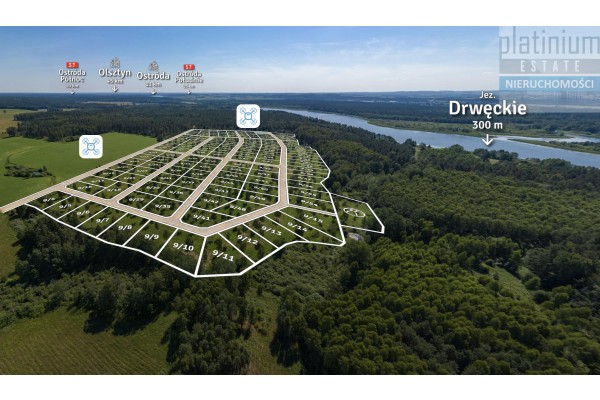 ostr&oacute;dzki, Miłomłyn, Działka w Osadzie nad Jeziorem Drwęckim