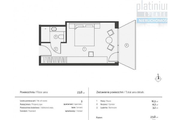 kołobrzeski, Kołobrzeg, Pok&oacute;j hotelowy w Kołobrzegu