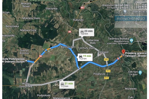 bialski, Zalesie, Dobryń Duży, Lokal użytkowy przy granicy PL/BY SUPER LOKALIZACJA