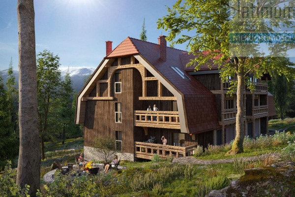 jeleniog&oacute;rski, Szklarska Poręba, G&oacute;rski apartament z panoramą Karkonoszy