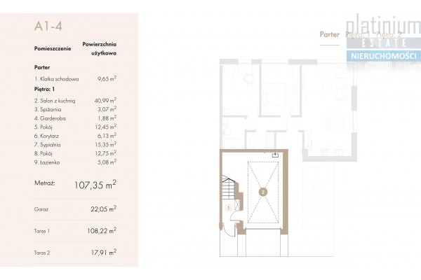 Krak&oacute;w, LUX apartament z tarasem na dachu Krak&oacute;w