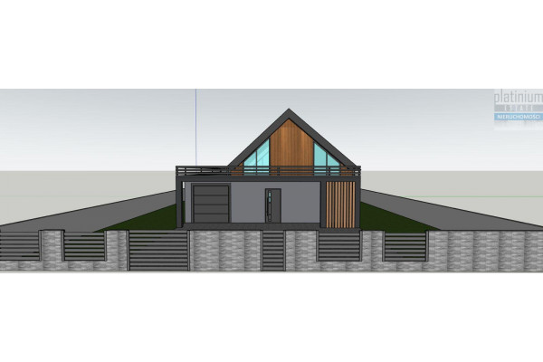 bialski, Biała Podlaska, Porosiuki, Dom Leśny od strony lasu z dwoma kominkami