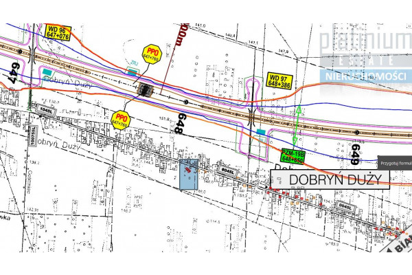 bialski, Zalesie, Dobryń Duży, Lokal użytkowy Dobryń Duży blisko granicy