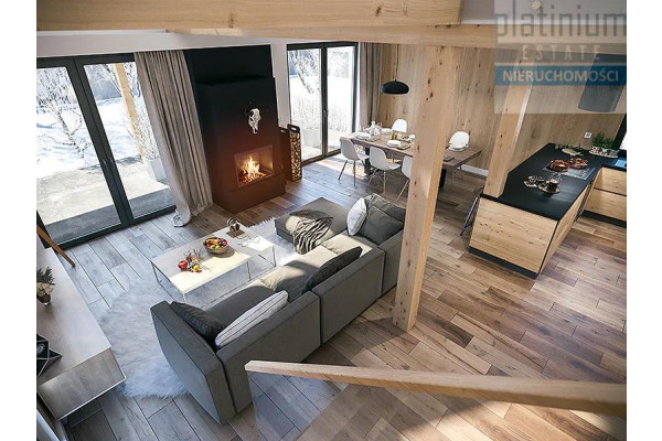 Biała Podlaska, Dom Nowoczesny z dużymi tarasami 54m2