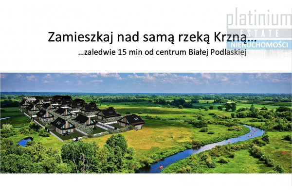 Biała Podlaska, Dom Nowoczesny z dużymi tarasami 54m2