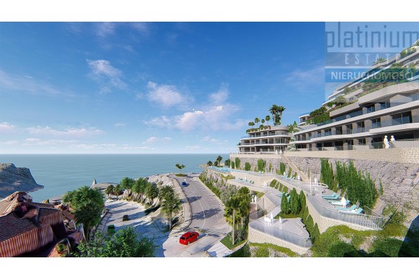 costa calida, Costa Calida, Murcja, Aguilas, Apartament na skale - 200 m od morza, dwa baseny