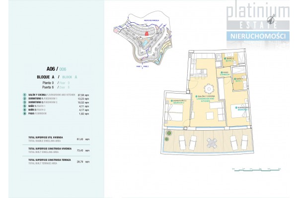 Costa Calida, Murcja, Aguilas, Apartament na skale - 200 m od morza, dwa baseny