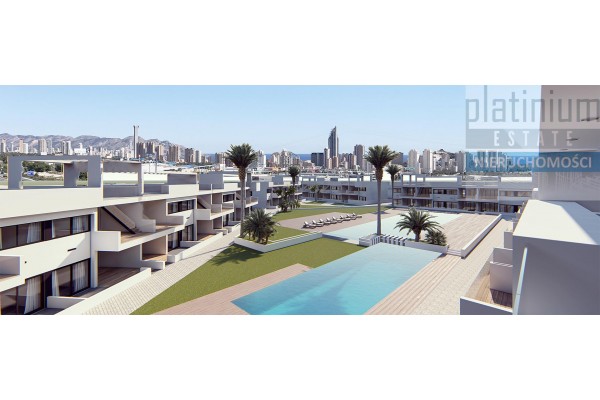 Finestrat, Apartament za wzg&oacute;rzu z widokiem na morze