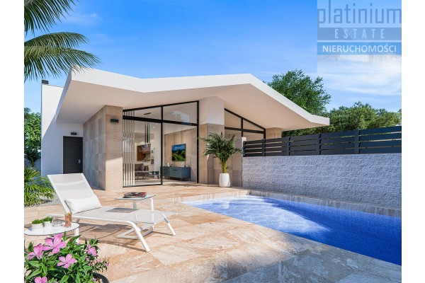 costa blanca, Benijofar, Willa w zabudowie bliźniaczej z solarium na dachu