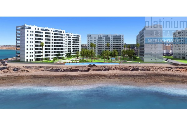 Punta Prima, Apartament z basenem w pierwszej lini brzegowej